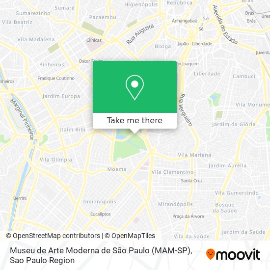 Museu de Arte Moderna de São Paulo (MAM-SP) map