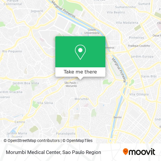 Mapa Morumbi Medical Center