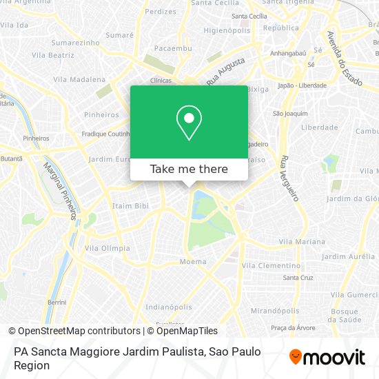 PA Sancta Maggiore Jardim Paulista map