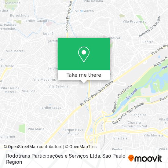 Rodotrans Participações e Serviços Ltda map