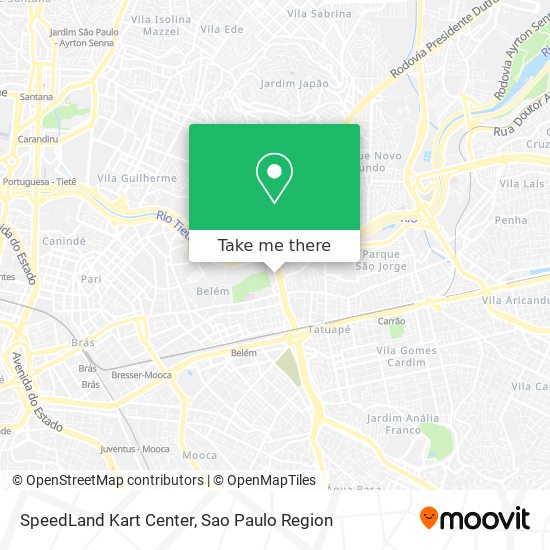 Mapa SpeedLand Kart Center