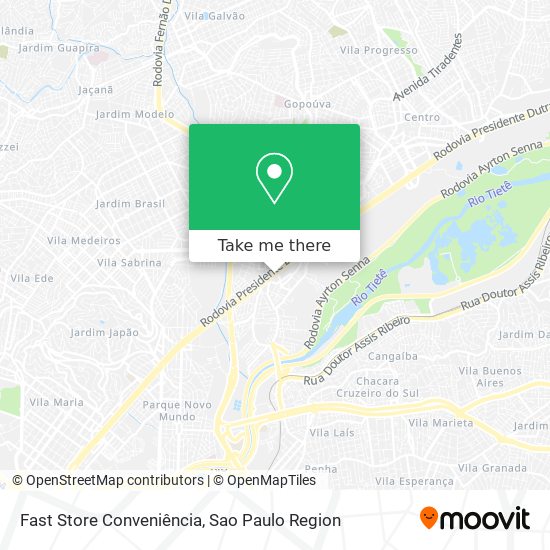Mapa Fast Store Conveniência