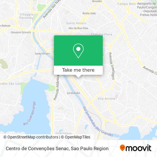 Mapa Centro de Convenções Senac