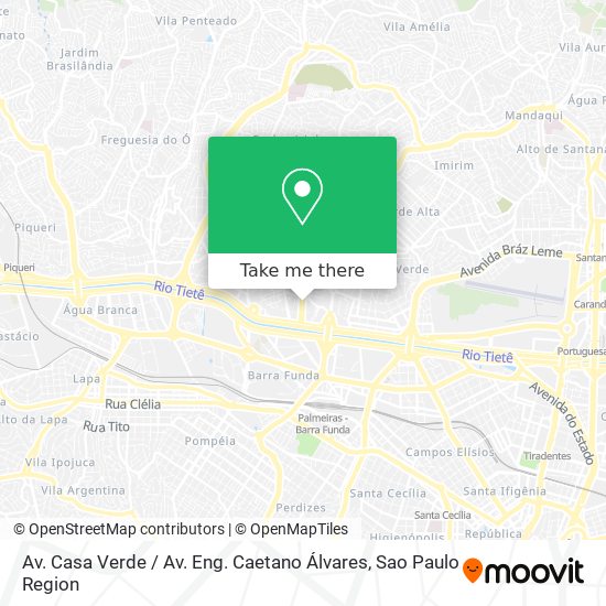 Av. Casa Verde / Av. Eng. Caetano Álvares map