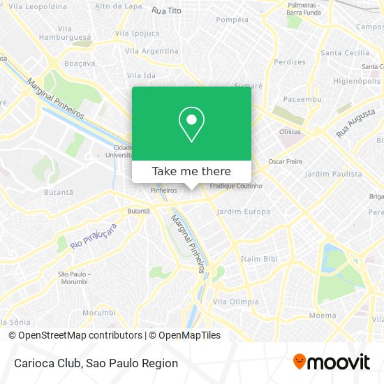 Carioca Club map