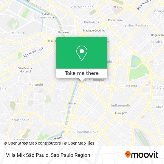 Villa Mix São Paulo map