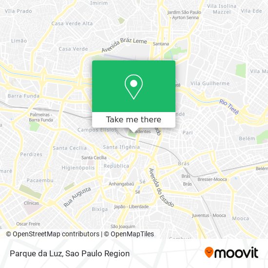 Parque da Luz map