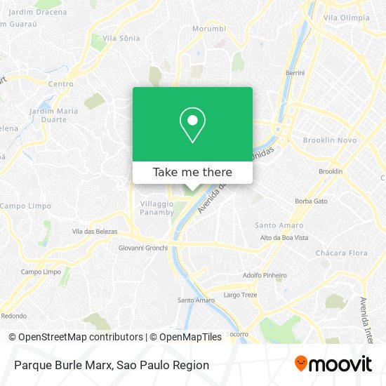 Mapa Parque Burle Marx