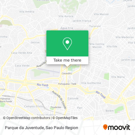 Parque da Juventude map