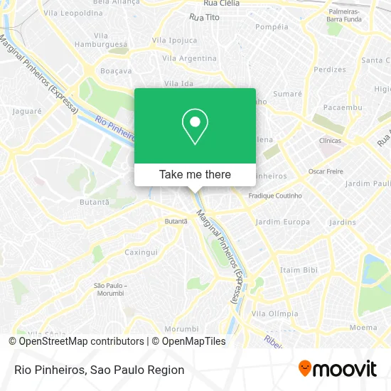 Rio Pinheiros map