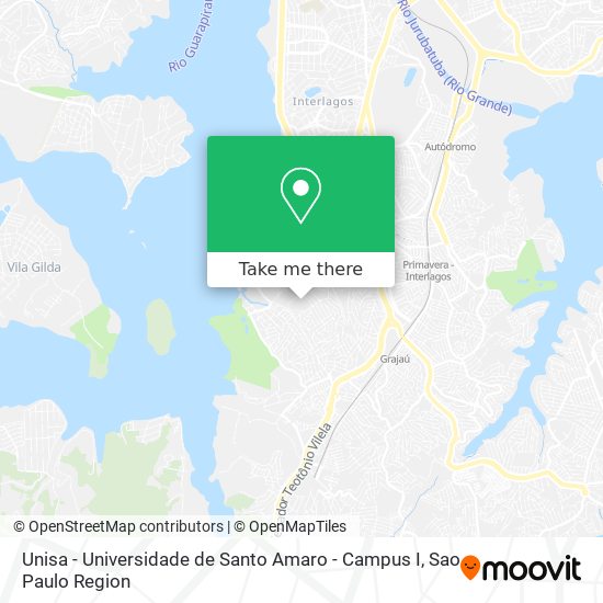 Unisa - Universidade de Santo Amaro - Campus I map