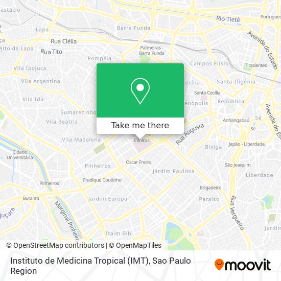 Instituto de Medicina Tropical (IMT) map