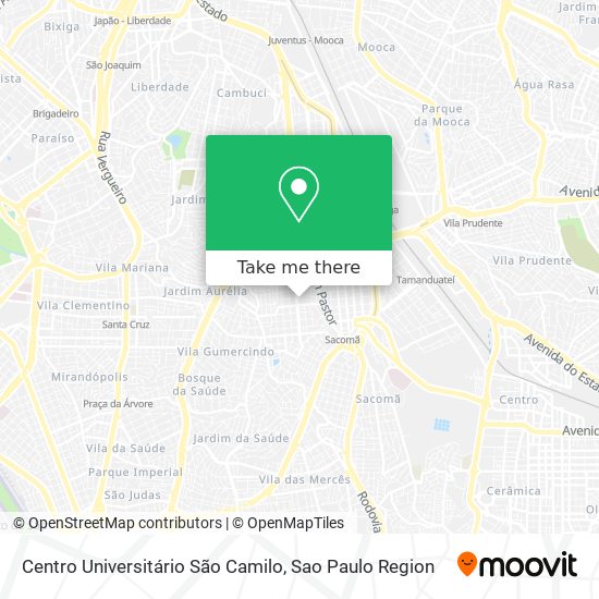 Centro Universitário São Camilo map