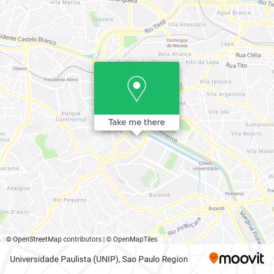 Universidade Paulista (UNIP) map