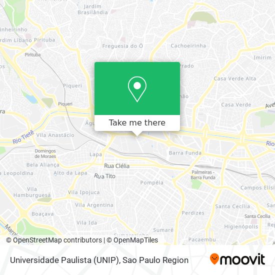 Universidade Paulista (UNIP) map