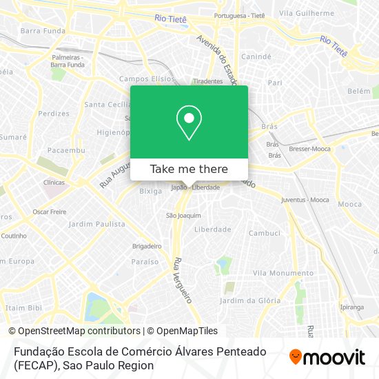 Fundação Escola de Comércio Álvares Penteado  (FECAP) map
