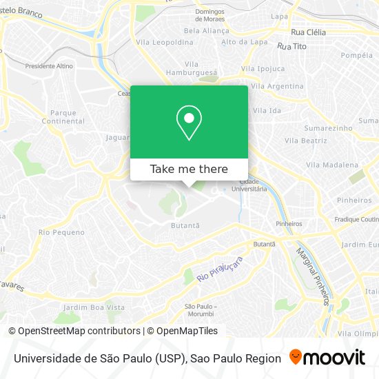 Universidade de São Paulo (USP) map