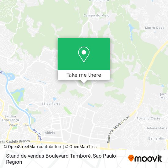 Stand de vendas Boulevard Tamboré map