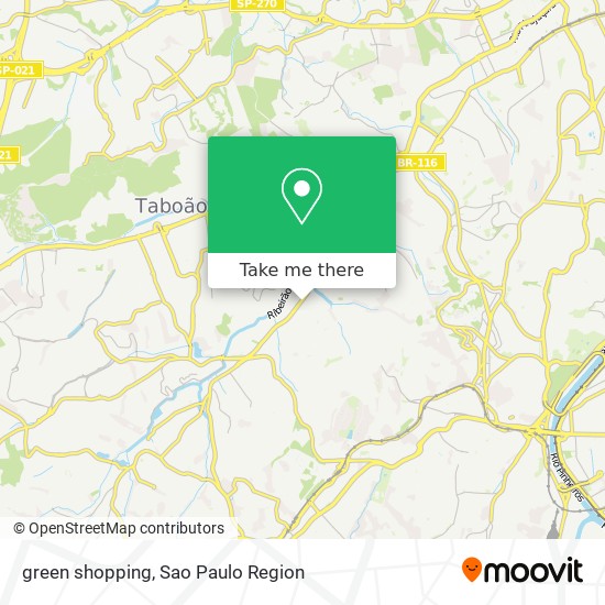 green shopping map