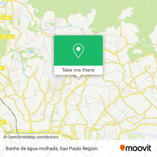 Banho de àgua molhada map