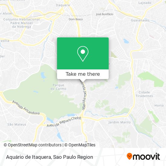 Aquário de Itaquera map