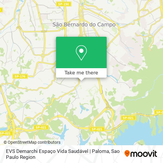 Mapa EVS Demarchi Espaço Vida Saudável | Paloma