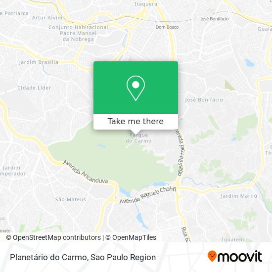 Planetário do Carmo map