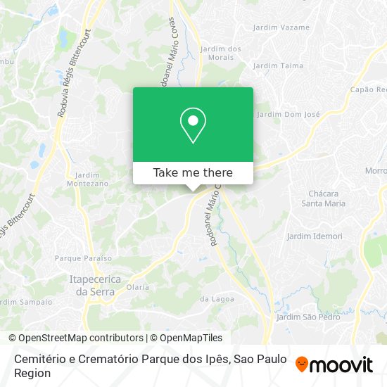 Cemitério e Crematório Parque dos Ipês map