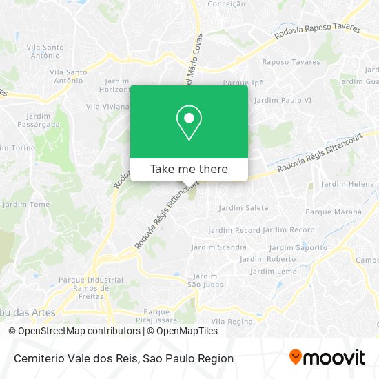 Cemiterio Vale dos Reis map