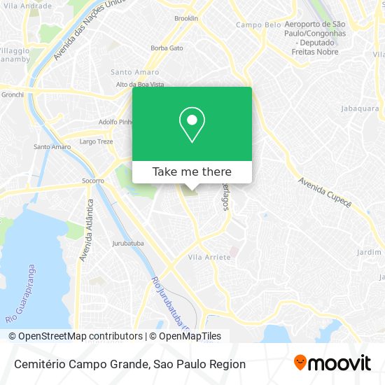 Mapa Cemitério Campo Grande