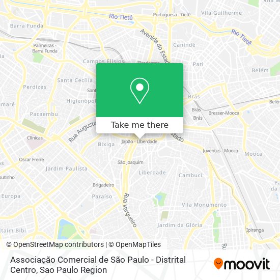 Mapa Associação Comercial de São Paulo - Distrital Centro