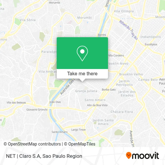NET | Claro S.A map