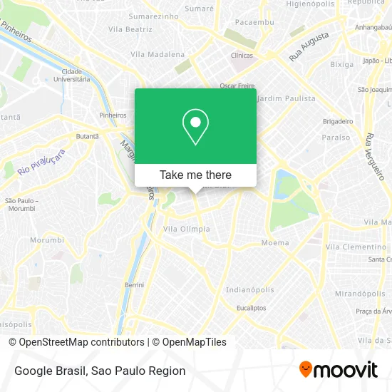Google Brasil map
