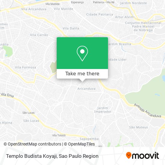 Mapa Templo Budista Koyaji