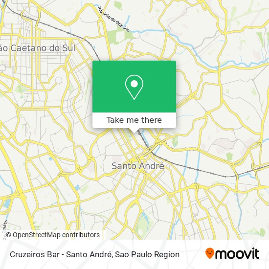 Mapa Cruzeiros Bar - Santo André