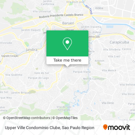 Upper Ville Condomínio Clube map