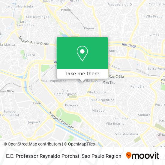 E.E. Professor Reynaldo Porchat map