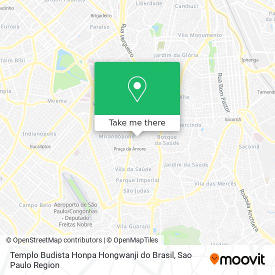 Templo Budista Honpa Hongwanji do Brasil map