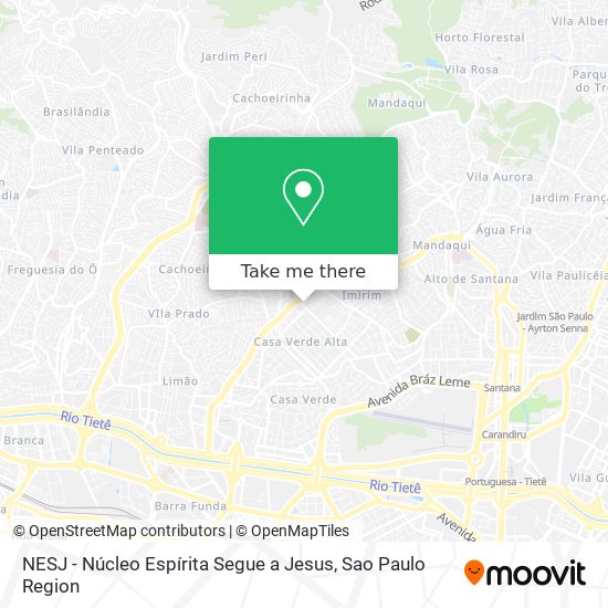 NESJ - Núcleo Espírita Segue a Jesus map