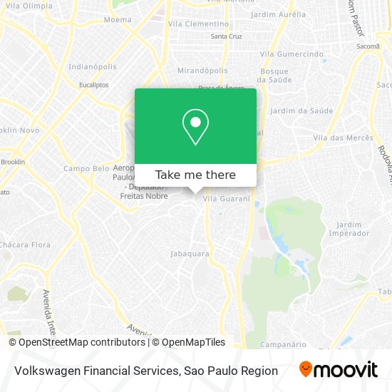 Mapa Volkswagen Financial Services