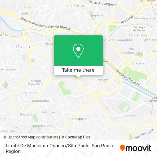 Limite De Município Osasco / São Paulo map