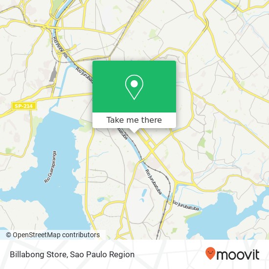 Mapa Billabong Store