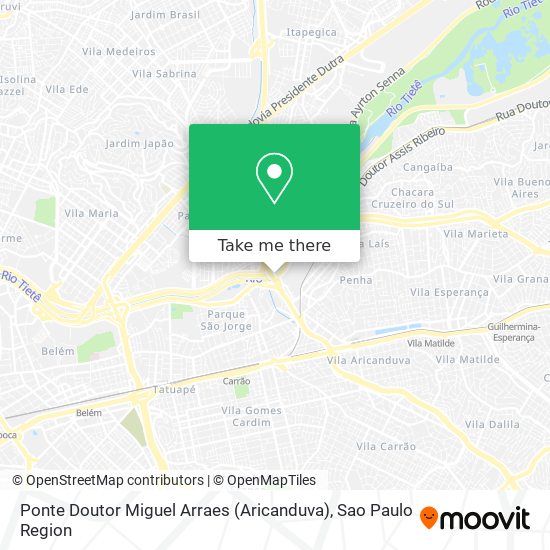Ponte Doutor Miguel Arraes (Aricanduva) map