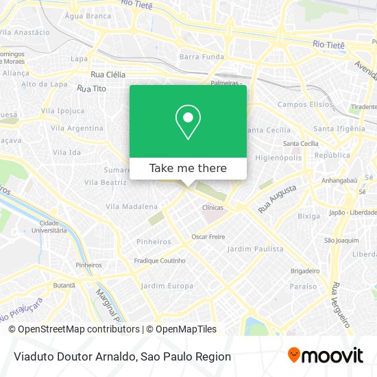 Viaduto Doutor Arnaldo map