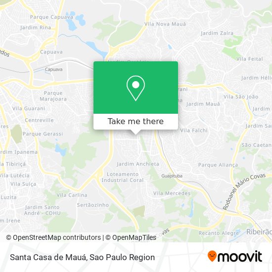 Santa Casa de Mauá map