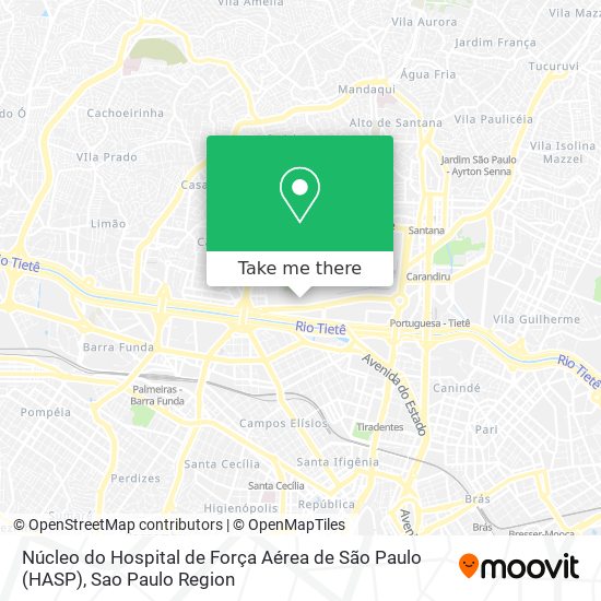Núcleo do Hospital de Força Aérea de São Paulo (HASP) map