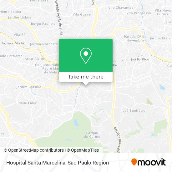 Hospital Santa Marcelina map