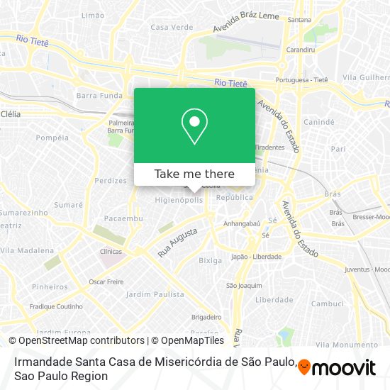 Irmandade Santa Casa de Misericórdia de São Paulo map