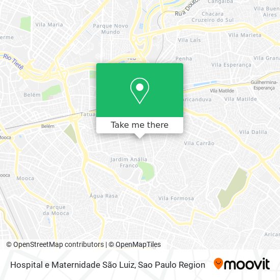 Hospital e Maternidade São Luiz map