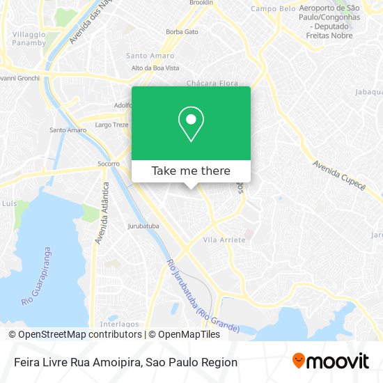 Feira Livre Rua Amoipira map